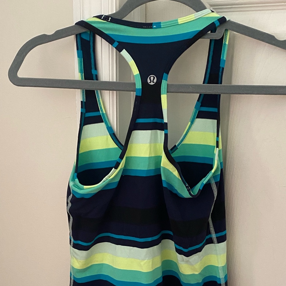 Lululemon racerback striped top size S